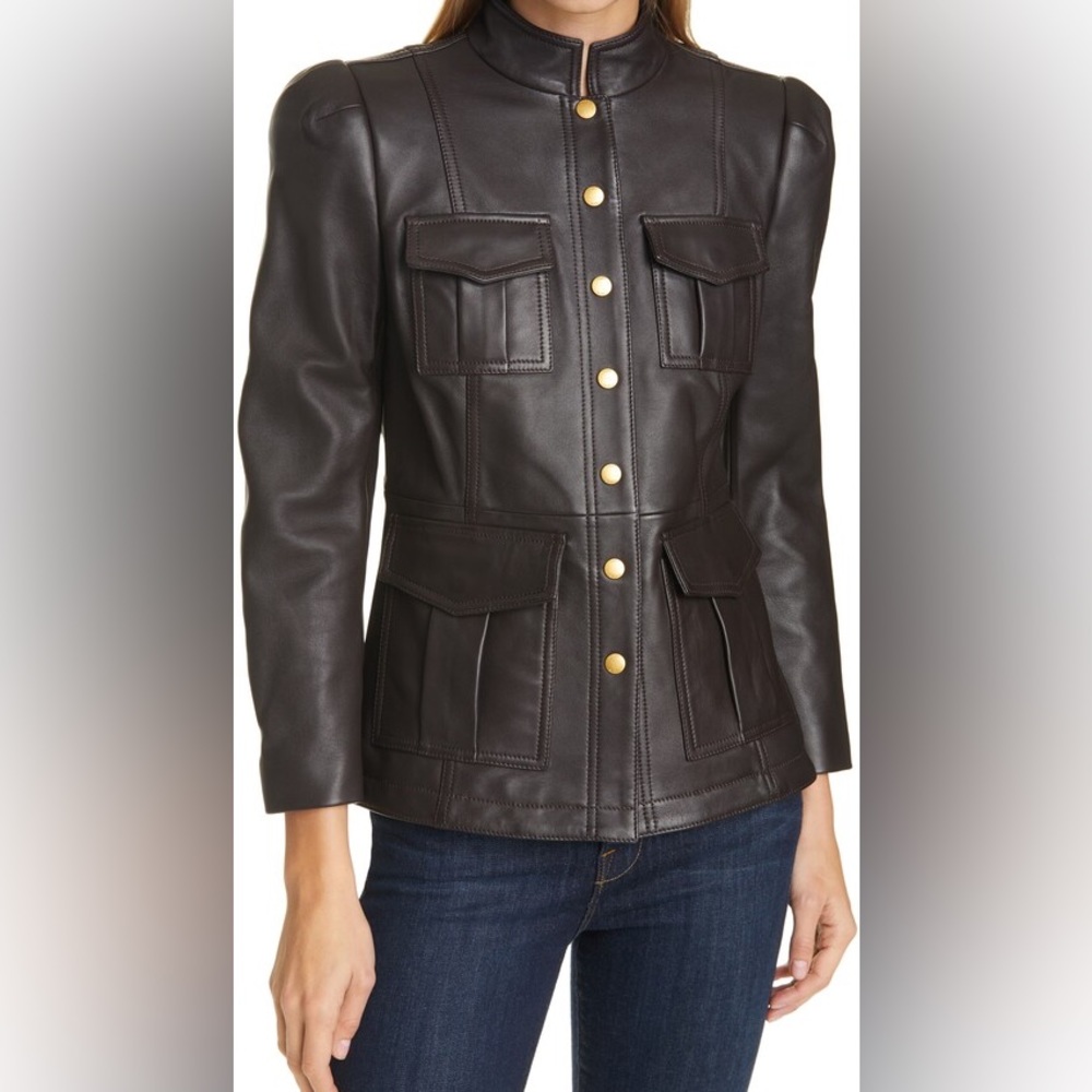 NWT Tory Burch Leather Sargent Pepper Jacket